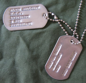 military dog tag sets